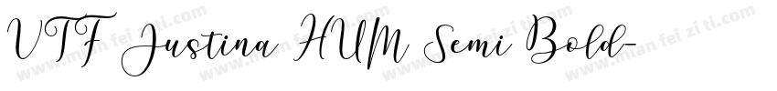 VTF Justina HUM Semi Bold字体转换